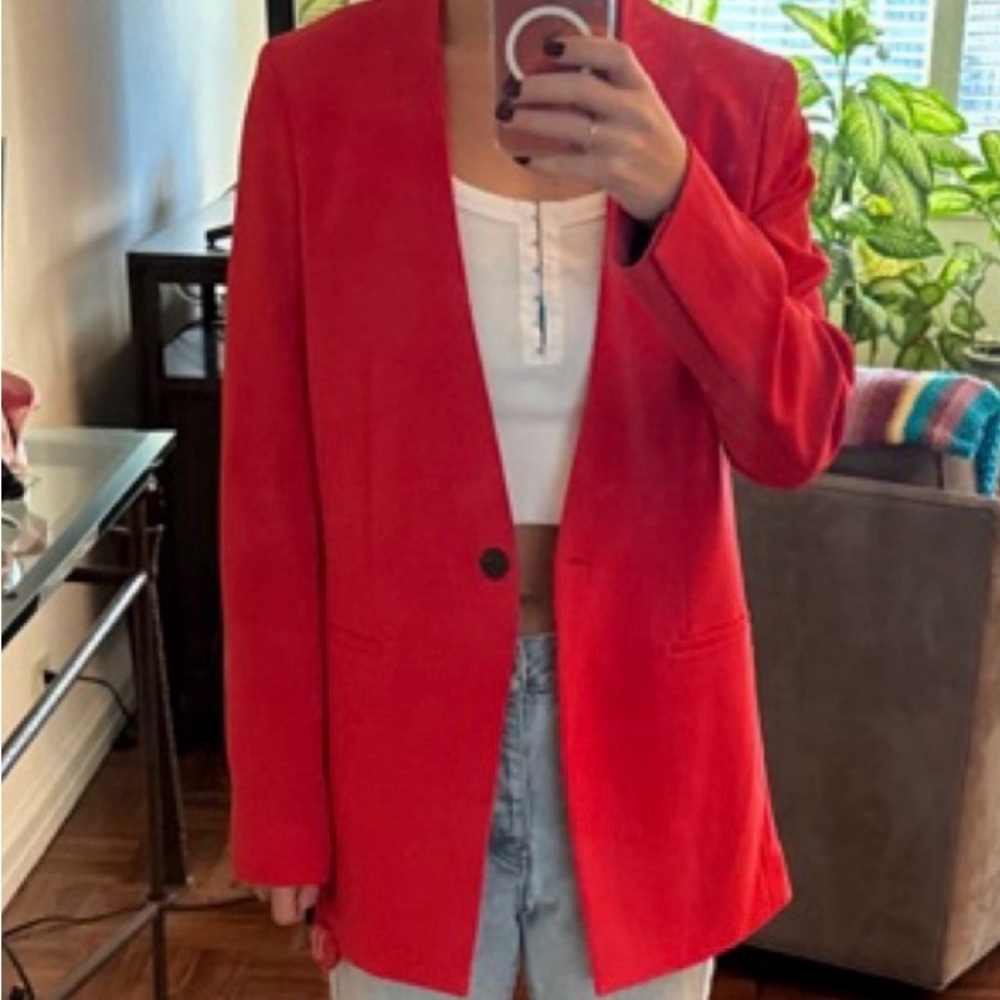 Beautiful red Theiry blazer